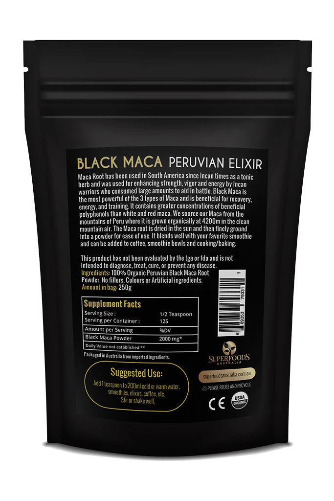 Organic Peruvian Black Maca Powder - Image 3