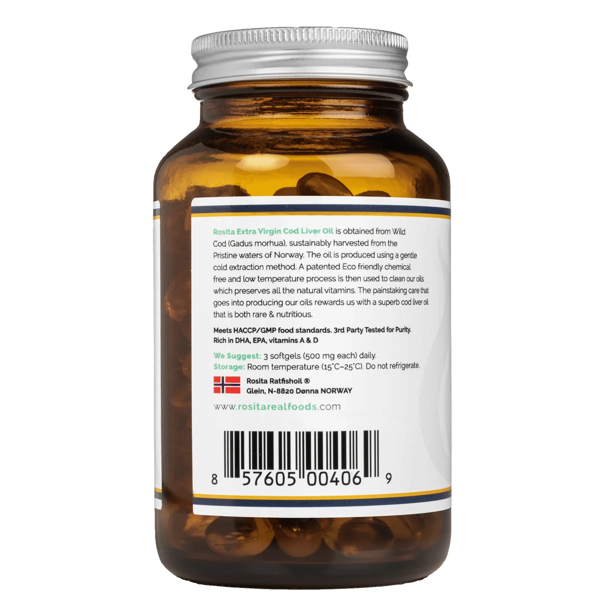 Rosita Extra Virgin Cod Liver Oil 90 Softgels - Image 5