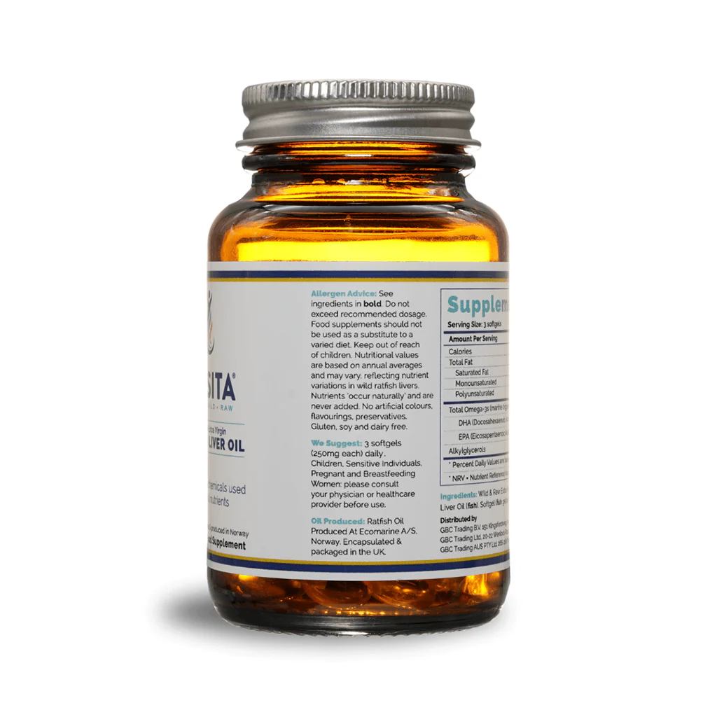 Rosita Extra-Virgin Ratfish Liver Oil Softgels - Image 3